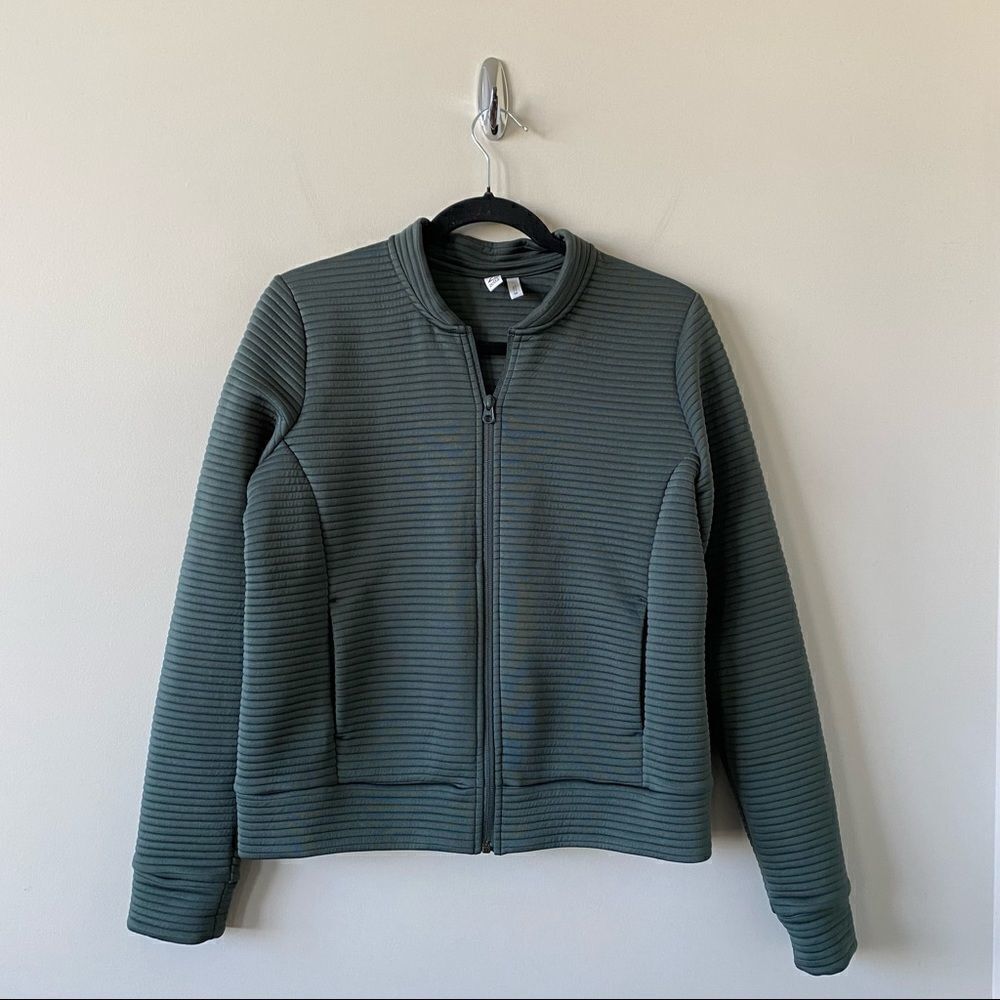 Z By Zella -Ribbed Long Sleeve Zipper Light jacket